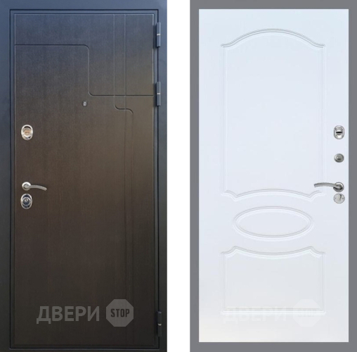 Входная металлическая Дверь Рекс (REX) Премиум-246 FL-128 Белый ясень в Жуковский