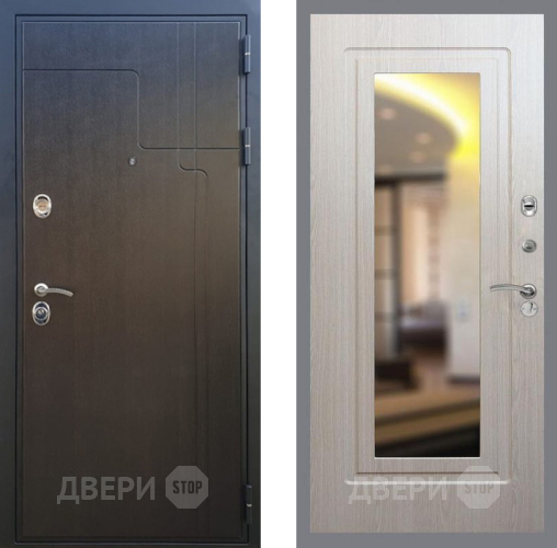 Входная металлическая Дверь Рекс (REX) Премиум-246 FLZ-120 Беленый дуб в Жуковский
