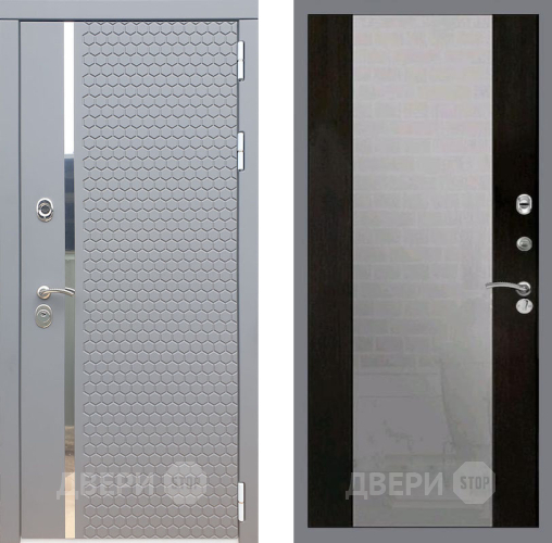 Входная металлическая Дверь Рекс (REX) 24 СБ-16 Зеркало Венге в Жуковский