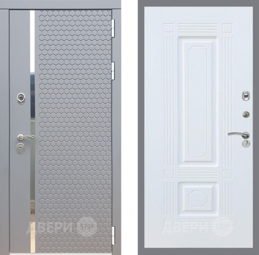 Входная металлическая Дверь Рекс (REX) 24 FL-2 Силк Сноу в Жуковский