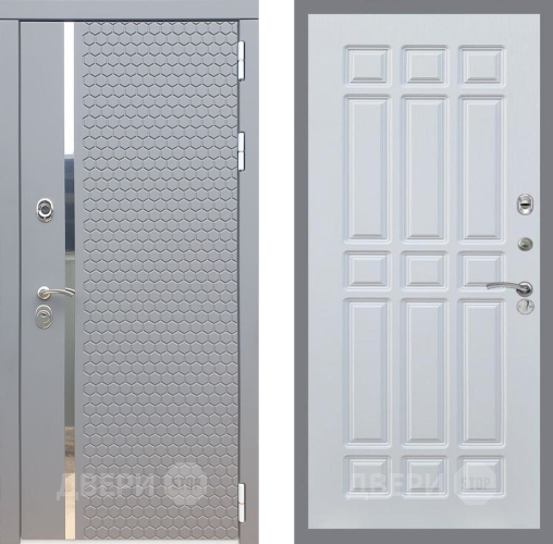 Входная металлическая Дверь Рекс (REX) 24 FL-33 Белый ясень в Жуковский