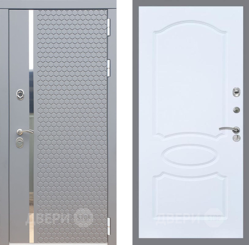 Входная металлическая Дверь Рекс (REX) 24 FL-128 Силк Сноу в Жуковский