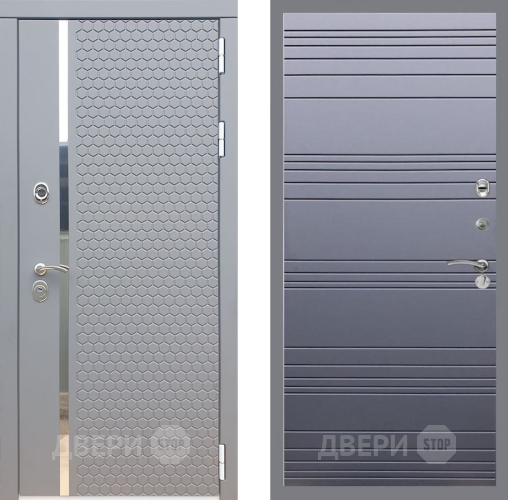 Входная металлическая Дверь Рекс (REX) 24 Line Силк титан в Жуковский