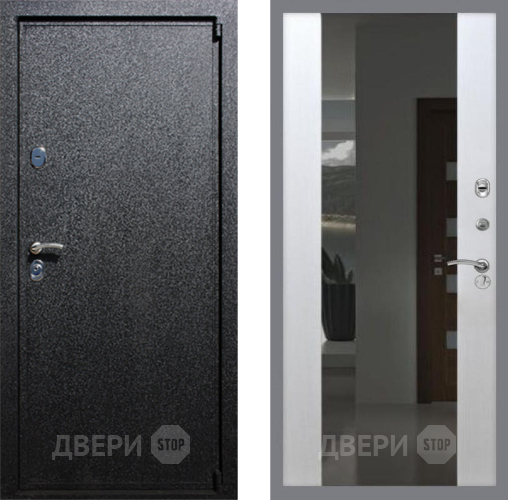 Дверь Рекс (REX) 3 СБ-16 Зеркало Белый ясень в Жуковский