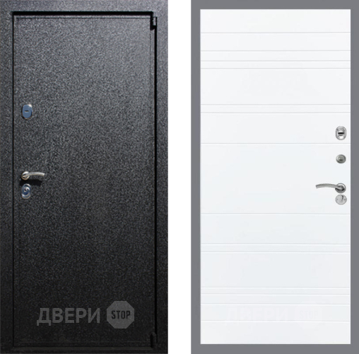 Входная металлическая Дверь Рекс (REX) 3 Line Силк Сноу в Жуковский