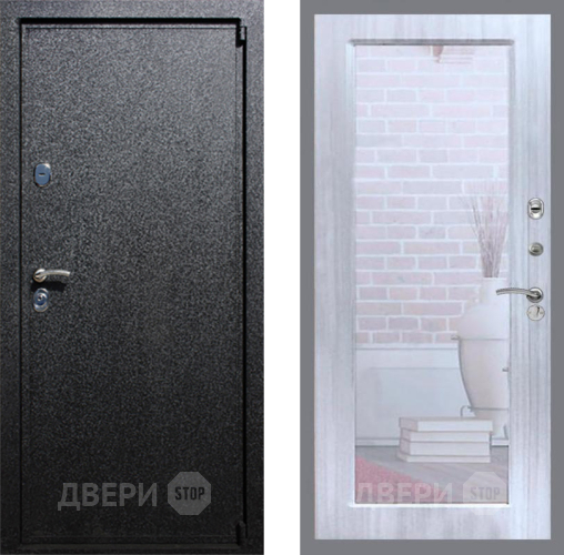 Входная металлическая Дверь Рекс (REX) 3 Зеркало Пастораль Сандал белый в Жуковский