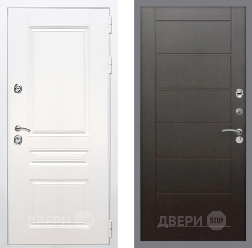Дверь Рекс (REX) Премиум-н Силк Сноу Сити Венге в Жуковский