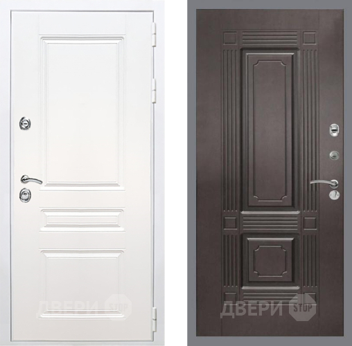 Входная металлическая Дверь Рекс (REX) Премиум-н Силк Сноу FL-2 Венге в Жуковский