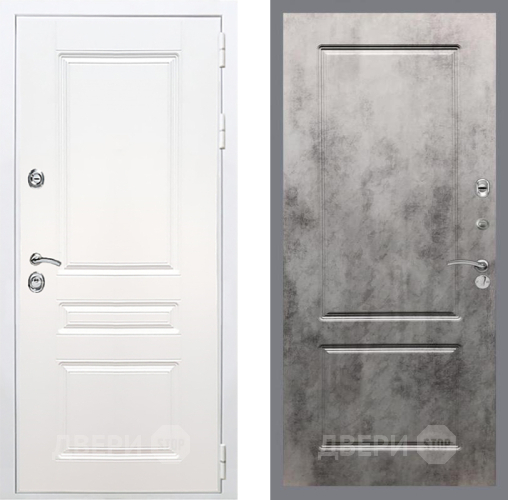 Дверь Рекс (REX) Премиум-н Силк Сноу FL-117 Бетон темный в Жуковский