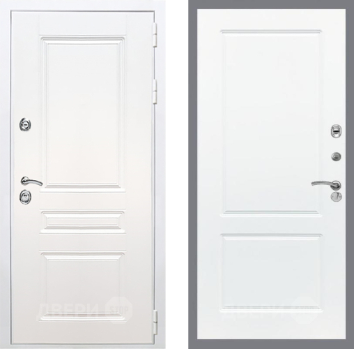 Входная металлическая Дверь Рекс (REX) Премиум-н Силк Сноу FL-117 Силк Сноу в Жуковский