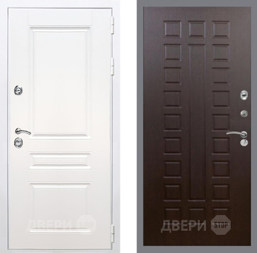 Входная металлическая Дверь Рекс (REX) Премиум-н Силк Сноу FL-183 Венге в Жуковский