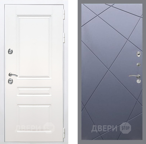 Входная металлическая Дверь Рекс (REX) Премиум-н Силк Сноу FL-291 Силк титан в Жуковский