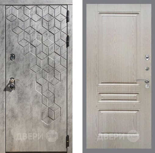 Входная металлическая Дверь Рекс (REX) 23 FL-243 Беленый дуб в Жуковский