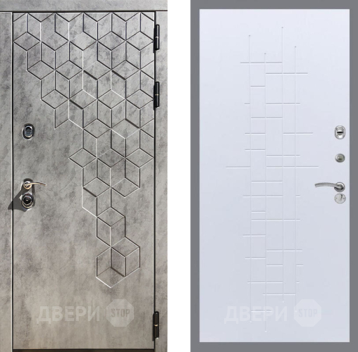 Входная металлическая Дверь Рекс (REX) 23 FL-289 Белый ясень в Жуковский