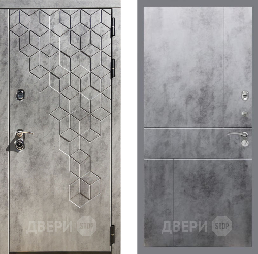 Входная металлическая Дверь Рекс (REX) 23 FL-290 Бетон темный в Жуковский