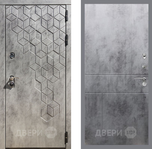 Входная металлическая Дверь Рекс (REX) 23 FL-290 Бетон темный в Жуковский