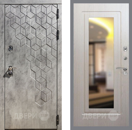 Входная металлическая Дверь Рекс (REX) 23 FLZ-120 Беленый дуб в Жуковский