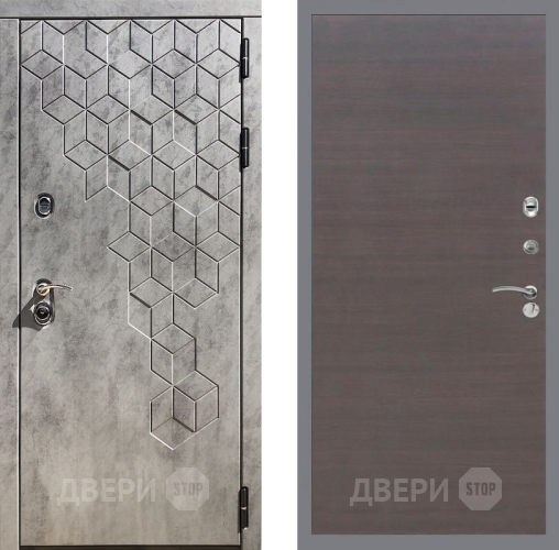 Входная металлическая Дверь Рекс (REX) 23 GL венге поперечный в Жуковский