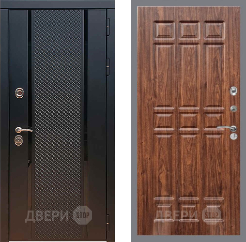 Входная металлическая Дверь Рекс (REX) 25 FL-33 орех тисненый в Жуковский