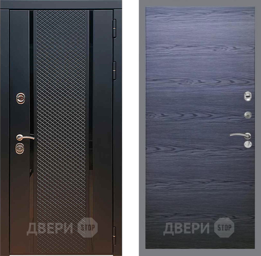 Входная металлическая Дверь Рекс (REX) 25 GL Дуб тангенальный черный в Жуковский