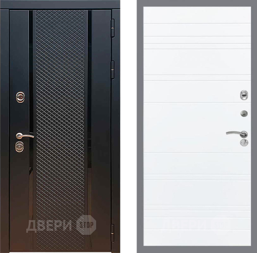 Входная металлическая Дверь Рекс (REX) 25 Line Силк Сноу в Жуковский
