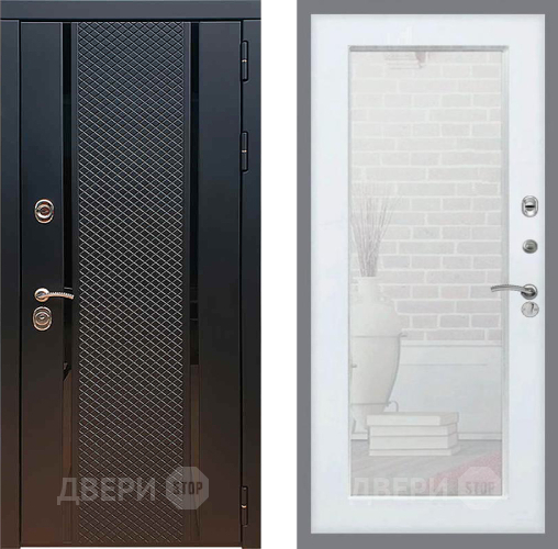 Дверь Рекс (REX) 25 Зеркало Пастораль Белый ясень в Жуковский