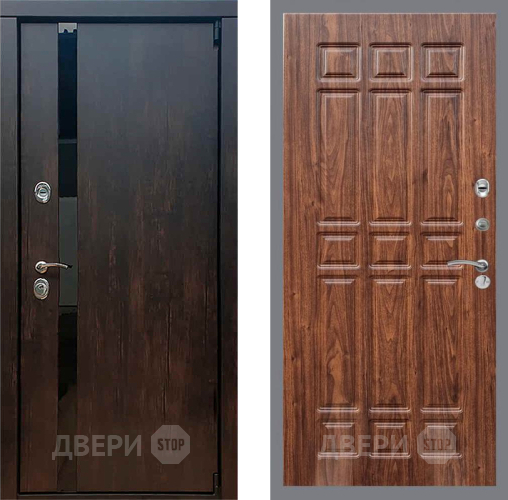 Входная металлическая Дверь Рекс (REX) 26 FL-33 орех тисненый в Жуковский