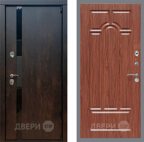 Входная металлическая Дверь Рекс (REX) 26 FL-58 орех тисненый в Жуковский