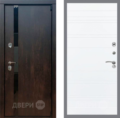 Входная металлическая Дверь Рекс (REX) 26 Line Силк Сноу в Жуковский