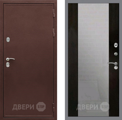 Дверь Рекс (REX) 5 металл 3 мм СБ-16 Зеркало Венге в Жуковский