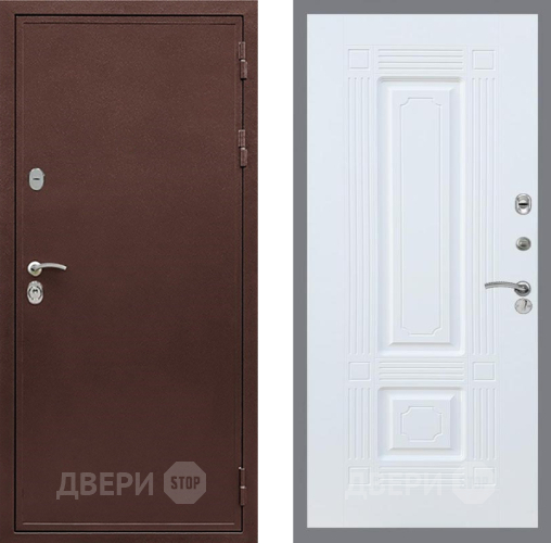 Входная металлическая Дверь Рекс (REX) 5 металл 3 мм FL-2 Силк Сноу в Жуковский