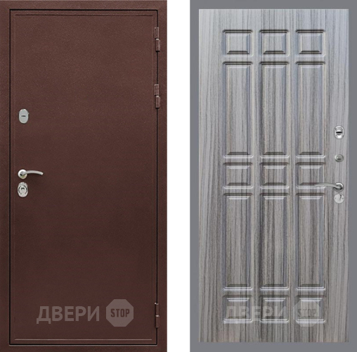 Входная металлическая Дверь Рекс (REX) 5 металл 3 мм FL-33 Сандал грей в Жуковский