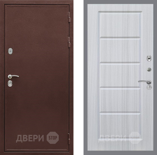 Входная металлическая Дверь Рекс (REX) 5 металл 3 мм FL-39 Сандал белый в Жуковский
