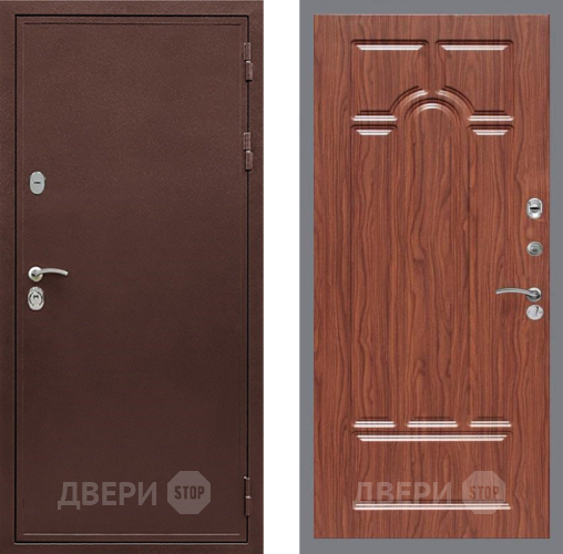 Дверь Рекс (REX) 5 металл 3 мм FL-58 орех тисненый в Жуковский