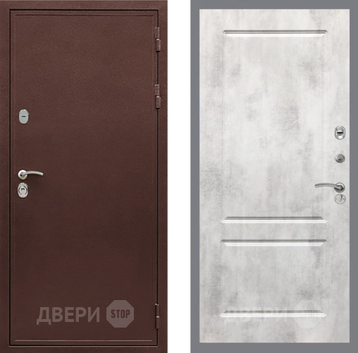 Входная металлическая Дверь Рекс (REX) 5 металл 3 мм FL-117 Бетон светлый в Жуковский