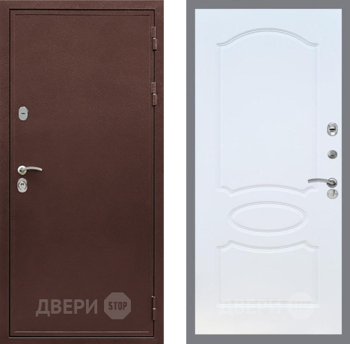 Входная металлическая Дверь Рекс (REX) 5 металл 3 мм FL-128 Белый ясень в Жуковский