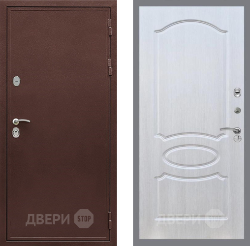 Входная металлическая Дверь Рекс (REX) 5 металл 3 мм FL-128 Лиственница беж в Жуковский