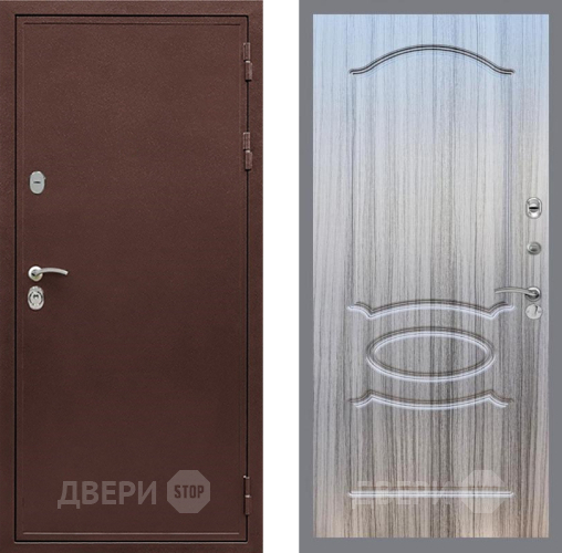 Входная металлическая Дверь Рекс (REX) 5 металл 3 мм FL-128 Сандал грей в Жуковский