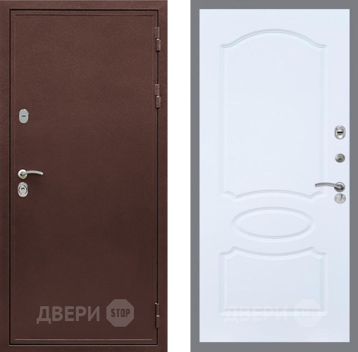 Входная металлическая Дверь Рекс (REX) 5 металл 3 мм FL-128 Силк Сноу в Жуковский