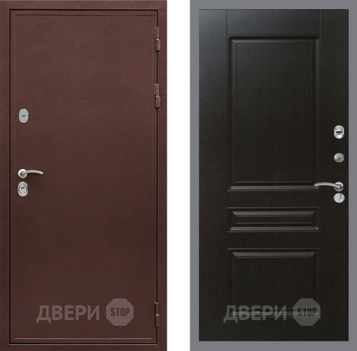 Входная металлическая Дверь Рекс (REX) 5 металл 3 мм FL-243 Венге в Жуковский