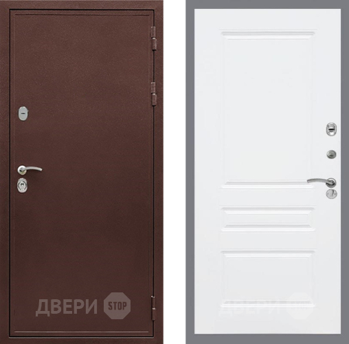 Входная металлическая Дверь Рекс (REX) 5 металл 3 мм FL-243 Силк Сноу в Жуковский