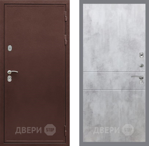 Дверь Рекс (REX) 5 металл 3 мм FL-290 Бетон светлый в Жуковский