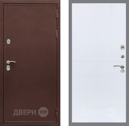 Входная металлическая Дверь Рекс (REX) 5 металл 3 мм FL-290 Силк Сноу в Жуковский