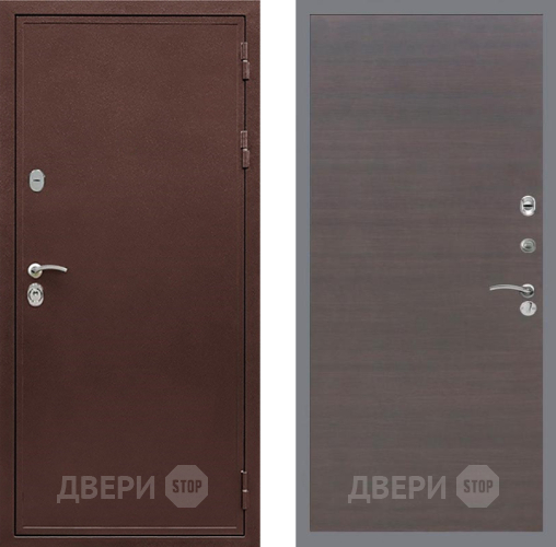 Дверь Рекс (REX) 5 металл 3 мм GL венге поперечный в Жуковский