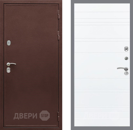Дверь Рекс (REX) 5 металл 3 мм Line Силк Сноу в Жуковский