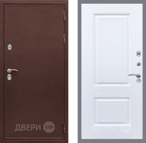 Дверь Рекс (REX) 5 металл 3 мм Смальта Силк Сноу в Жуковский