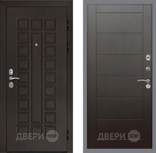 Входная металлическая Дверь Рекс (REX) Сенатор Cisa Сити Венге в Жуковский