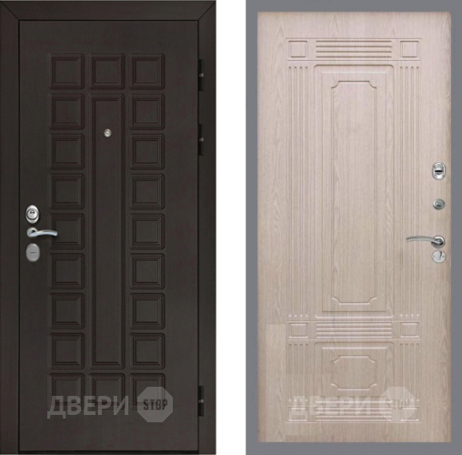 Входная металлическая Дверь Рекс (REX) Сенатор Cisa FL-2 Беленый дуб в Жуковский
