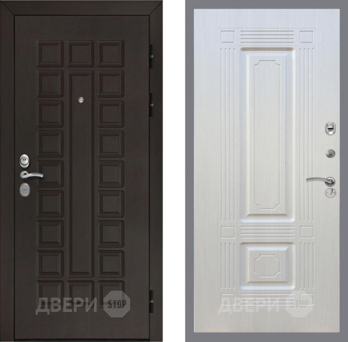 Входная металлическая Дверь Рекс (REX) Сенатор Cisa FL-2 Лиственница беж в Жуковский