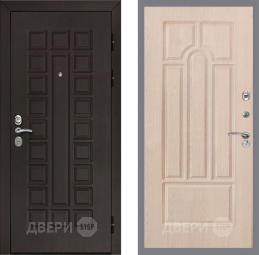 Входная металлическая Дверь Рекс (REX) Сенатор Cisa FL-58 Беленый дуб в Жуковский